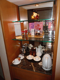 Cabinet in our room in the Oceanwide Elite Hotel