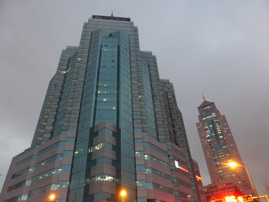 Skyscrapers at Taiping Road, at sunset