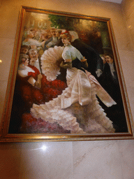 Painting at the staircase of the Oceanwide Elite Hotel