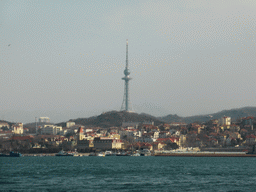 Qingdao Bay and the Qingdao TV Tower, viewed from the tour boat