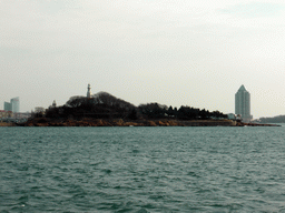 Xiao Qingdao island in Qingdao Bay, viewed from the tour boat