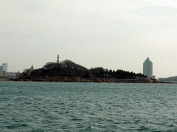 Xiao Qingdao island in Qingdao Bay, viewed from the tour boat