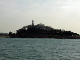 Xiao Qingdao island in Qingdao Bay, viewed from the tour boat