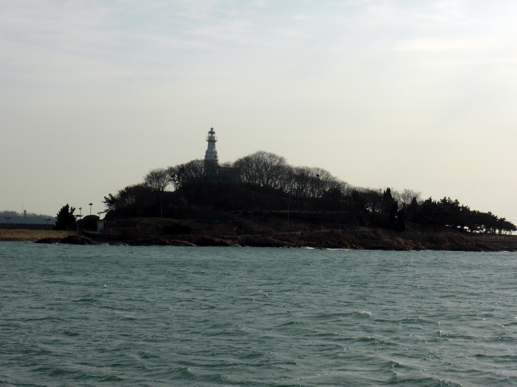 Xiao Qingdao island in Qingdao Bay, viewed from the tour boat