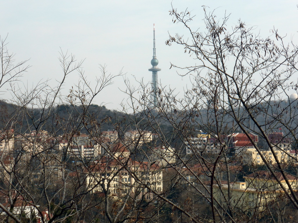 The Qingdao TV Tower and surroundings, viewed from the viewing point at the Xinhaoshan Park