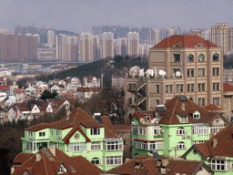 The Zhushui mountain and surroundings, viewed from the rotating sightseeing tower at the Xinhaoshan Park