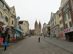 Feicheng Road and St. Michael`s Cathedral