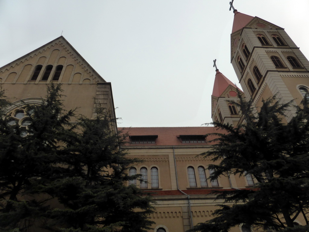 Northwest side of St. Michael`s Cathedral at Zhejiang Road