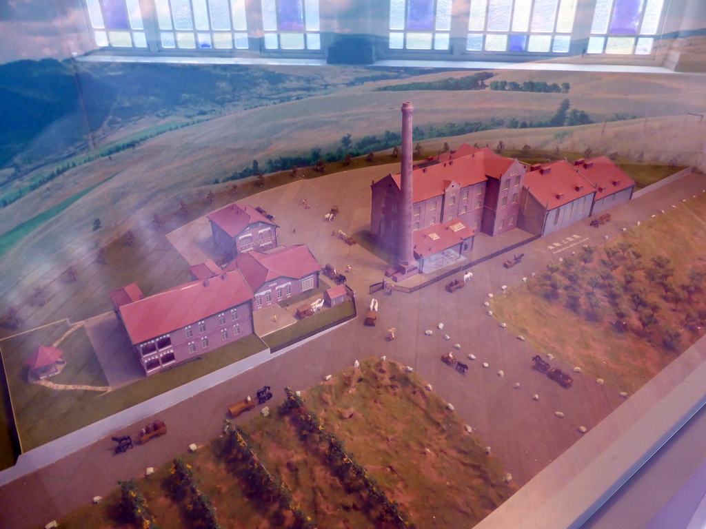 Scale model of the old brewery at the Tsingtao Beer Museum