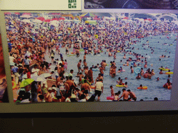 Photograph of the Qingdao beach during summer, at the Tsingtao Beer Museum