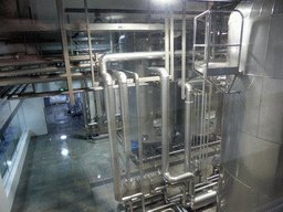 Modern machinery at the Tsingtao Beer Museum