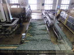 Interior of the modern factory, at the Tsingtao Beer Museum