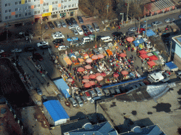 The Julinshan Market at Shangqing Road, viewed from the highest indoor level at the Qingdao TV Tower