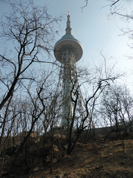 The Qingdao TV Tower, viewed from the path on the north side