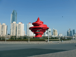 The May Fourth Square (Wusi Guangchang) with the `May Wind` (`Wuyue Feng`) sculpture