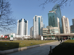 Skyscrapers at the northeast side of the May Fourth Square