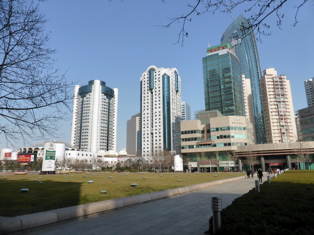 Skyscrapers at the northeast side of the May Fourth Square