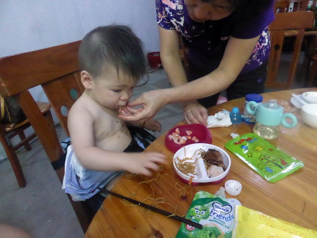 Max having lunch in a restaurant at the crossing of 356 County Road and 223 National Road