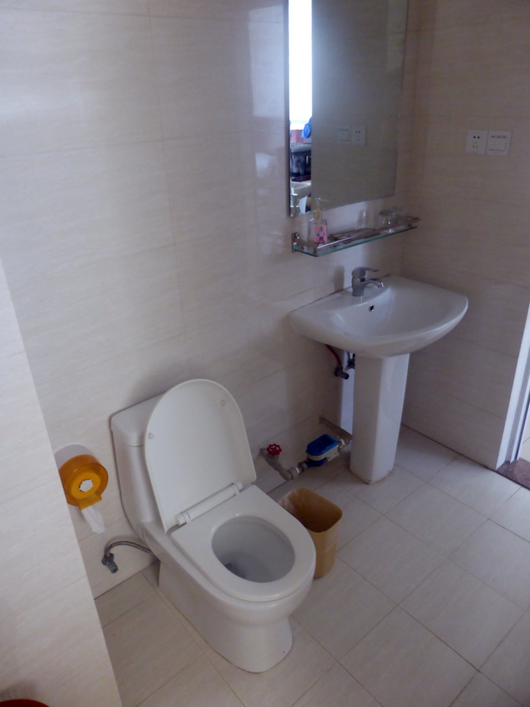 Bathroom of our room at the Guantang Hot Spring Resort