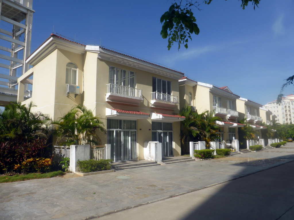 Front of the building of Miaomiao`s family at the Guantang Hot Spring Resort