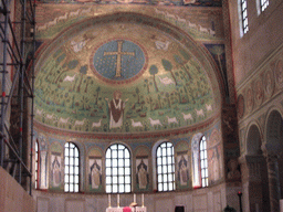 Apse and altar of the Basilica di Sant`Apollinare in Classe church