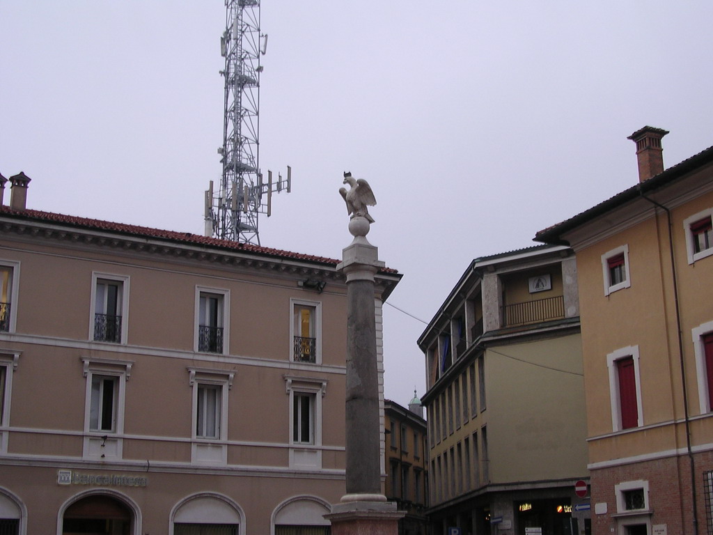 Column at the Piazza XX Settembre square