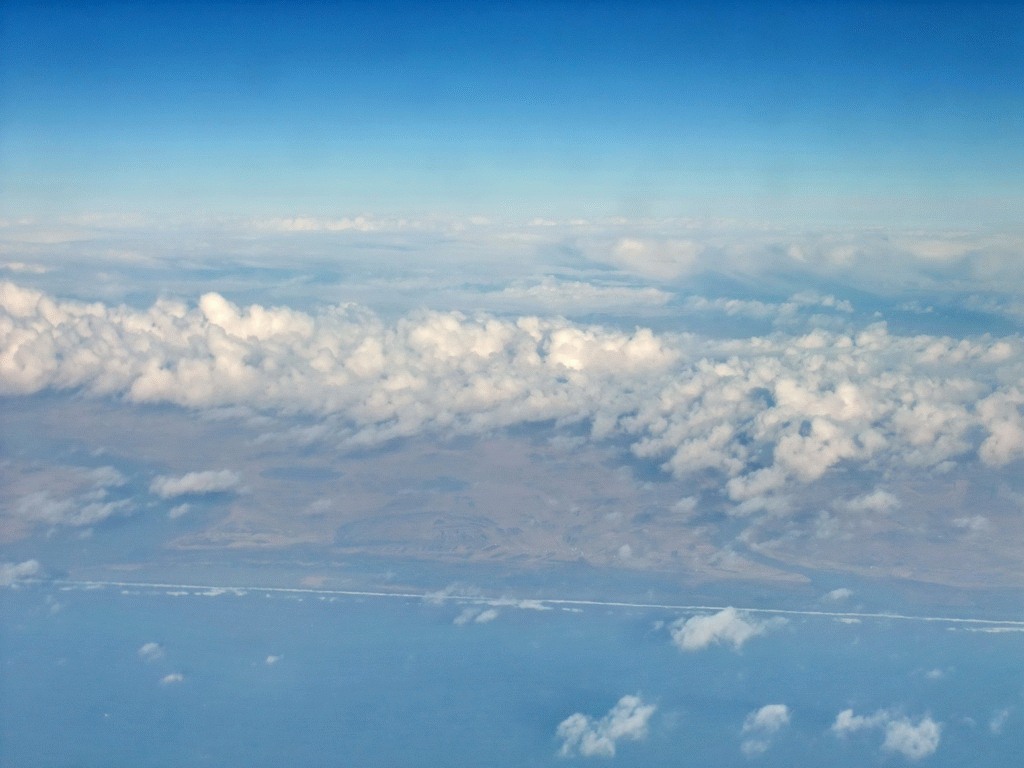 South coast of Iceland, viewed from the plane from Amsterdam