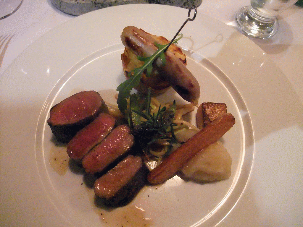 Dinner at the Friðrik V restaurant