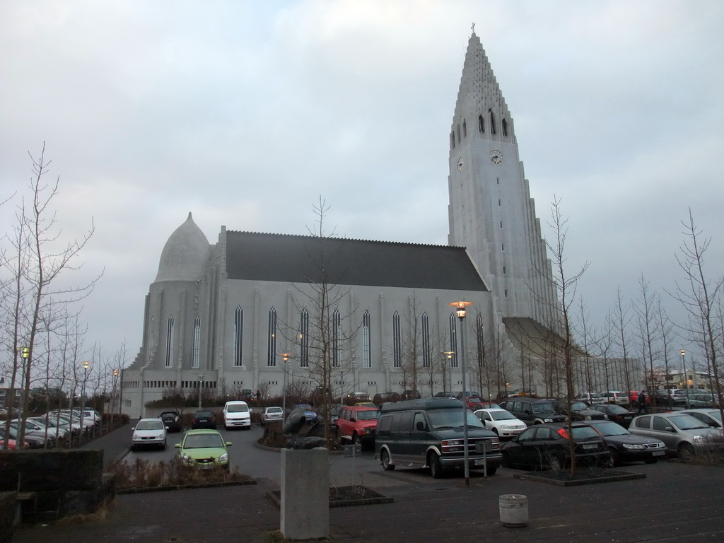 Northeast side of the Hallgrímskirkja church