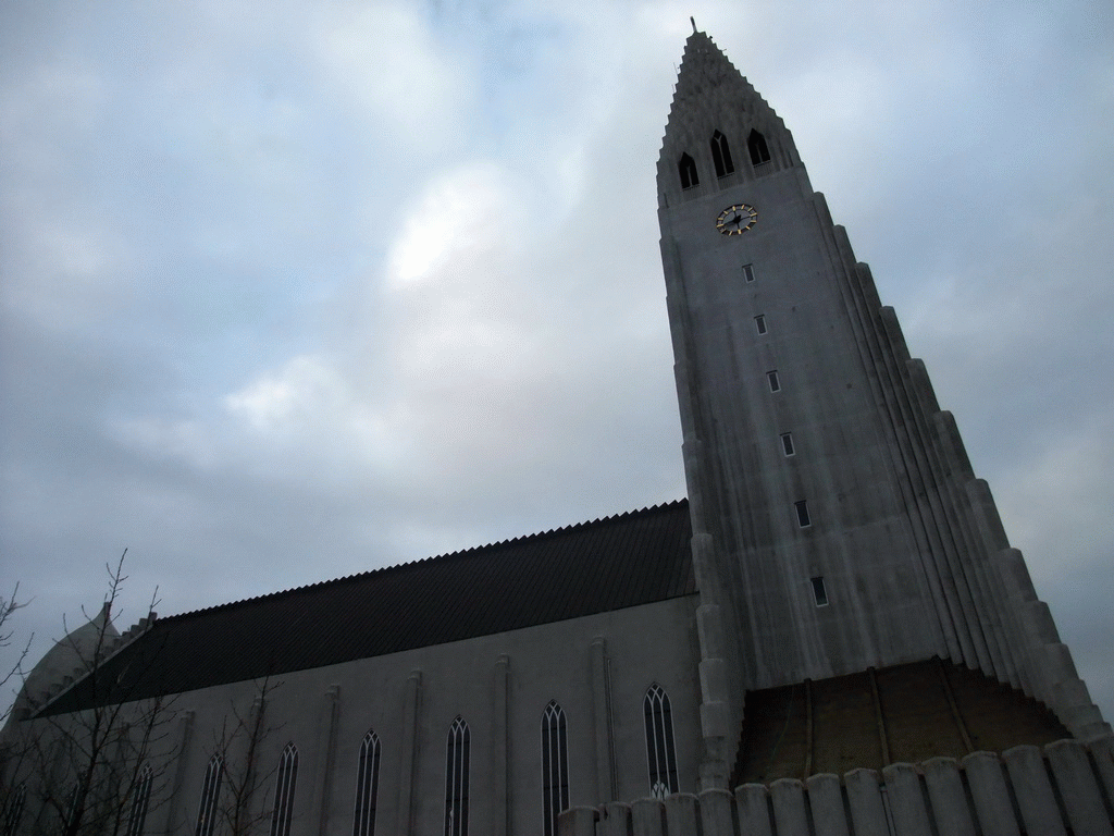 Northeast side of the Hallgrímskirkja church