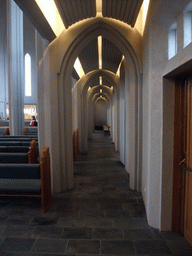 Right aisle of the Hallgrímskirkja church