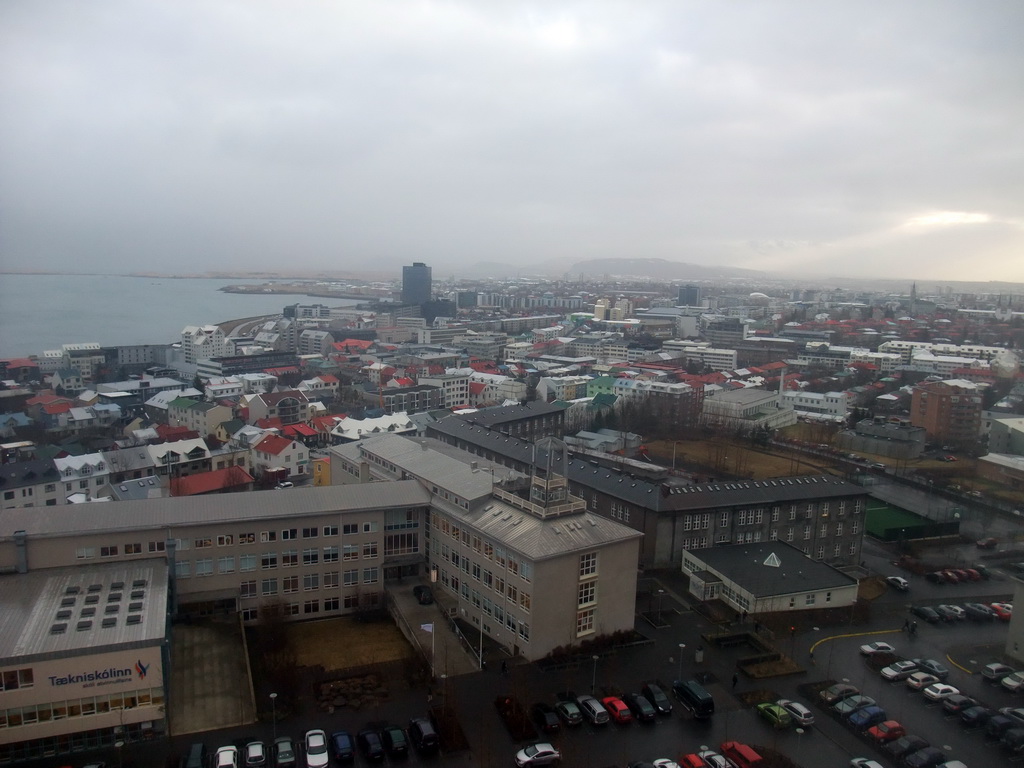 The northeast side of the city, viewed from the tower of the Hallgrímskirkja church