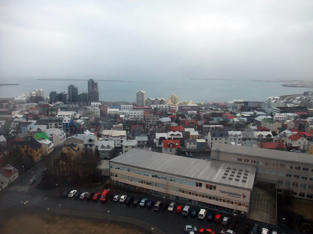 The north side of the city, viewed from the tower of the Hallgrímskirkja church