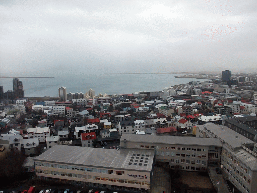 The northeast side of the city, viewed from the tower of the Hallgrímskirkja church