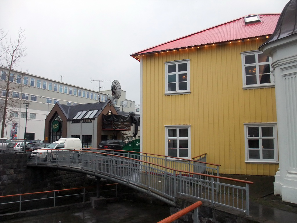 Pedestrian bridge at Vesturgata street