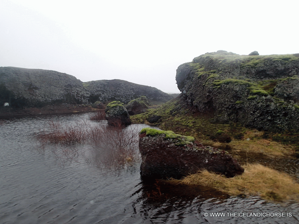 Volcanic landscape at the east side of the city