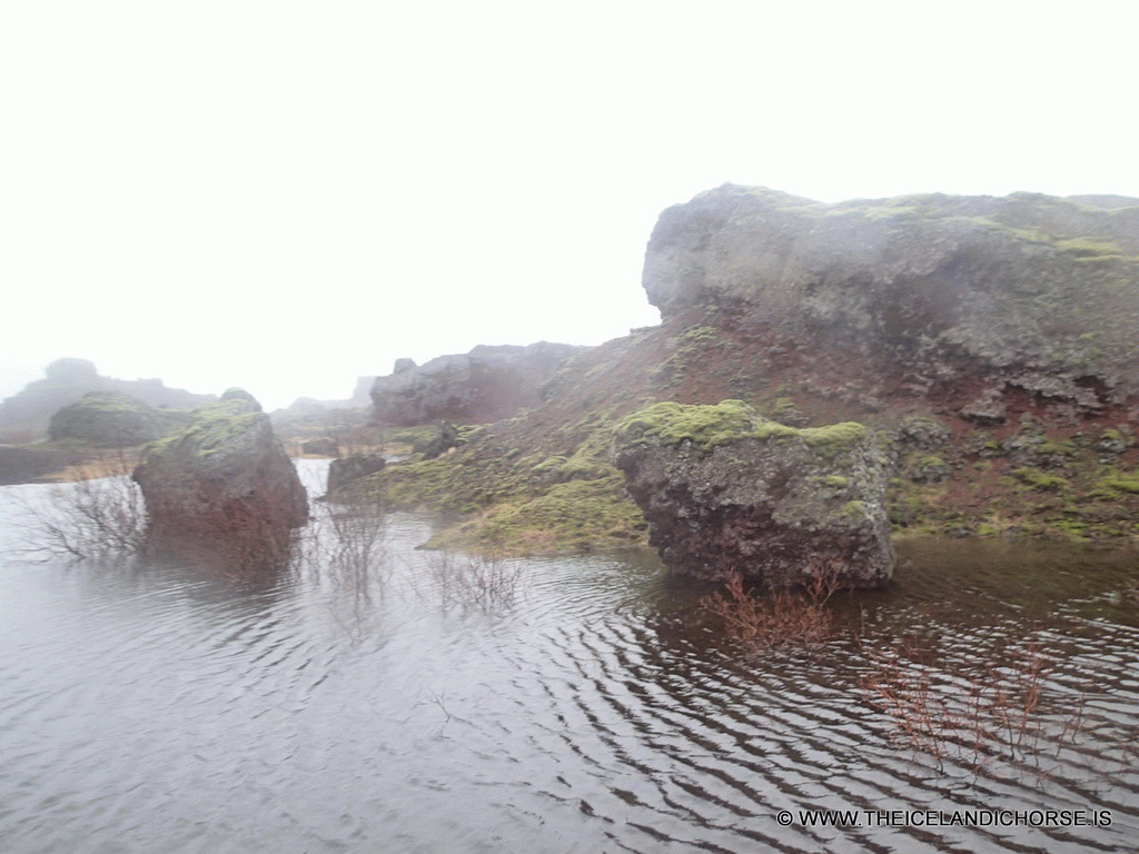 Volcanic landscape at the east side of the city