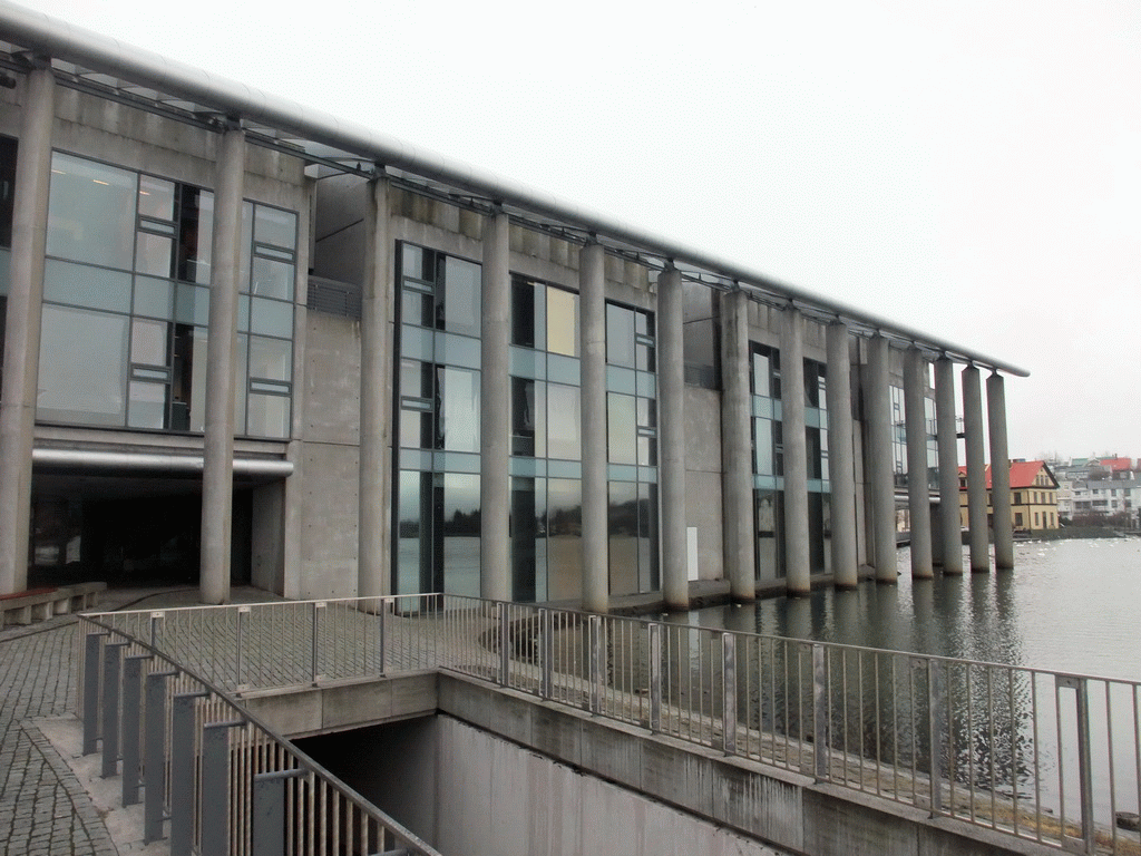 The Tjörnin lake and the Reykjavik City Hall