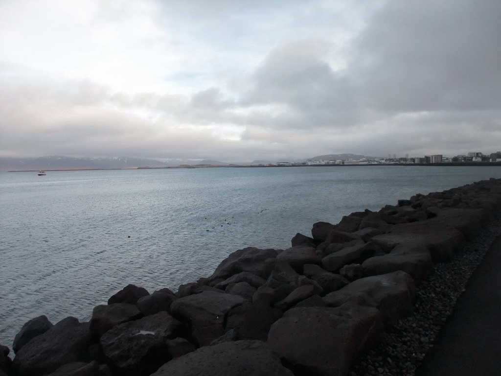 View on the Atlantic Ocean and the east side of the city from the Sculpture and Shore Walk