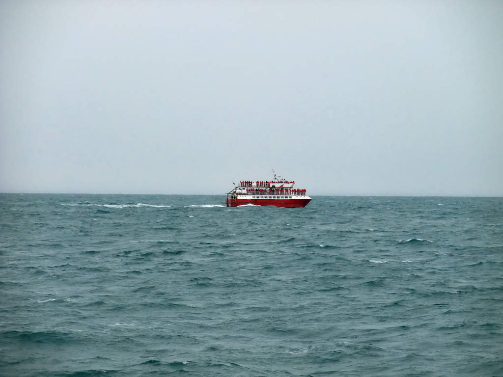 Whale Watching Tour Boat on the Atlantic Ocean, viewed from the Whale Watching Tour Boat