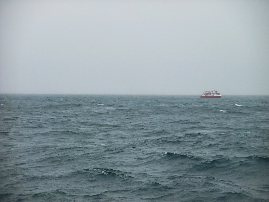 Whale Watching Tour Boat on the Atlantic Ocean, viewed from the Whale Watching Tour Boat