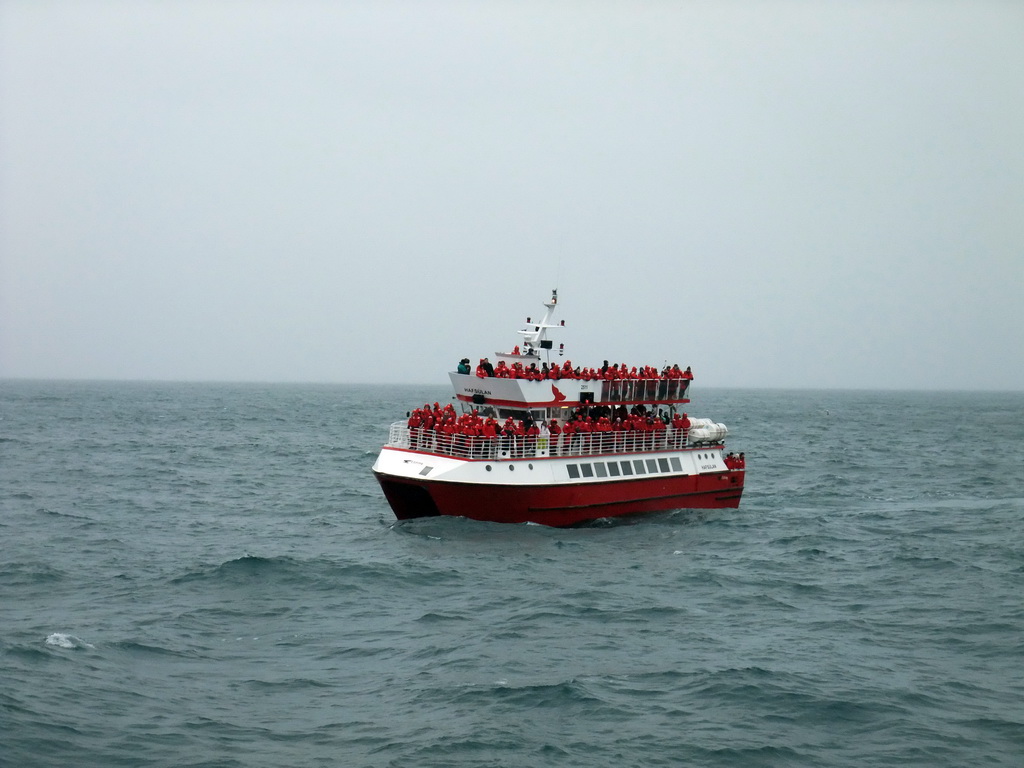 Whale Watching Tour Boat on the Atlantic Ocean, viewed from the Whale Watching Tour Boat