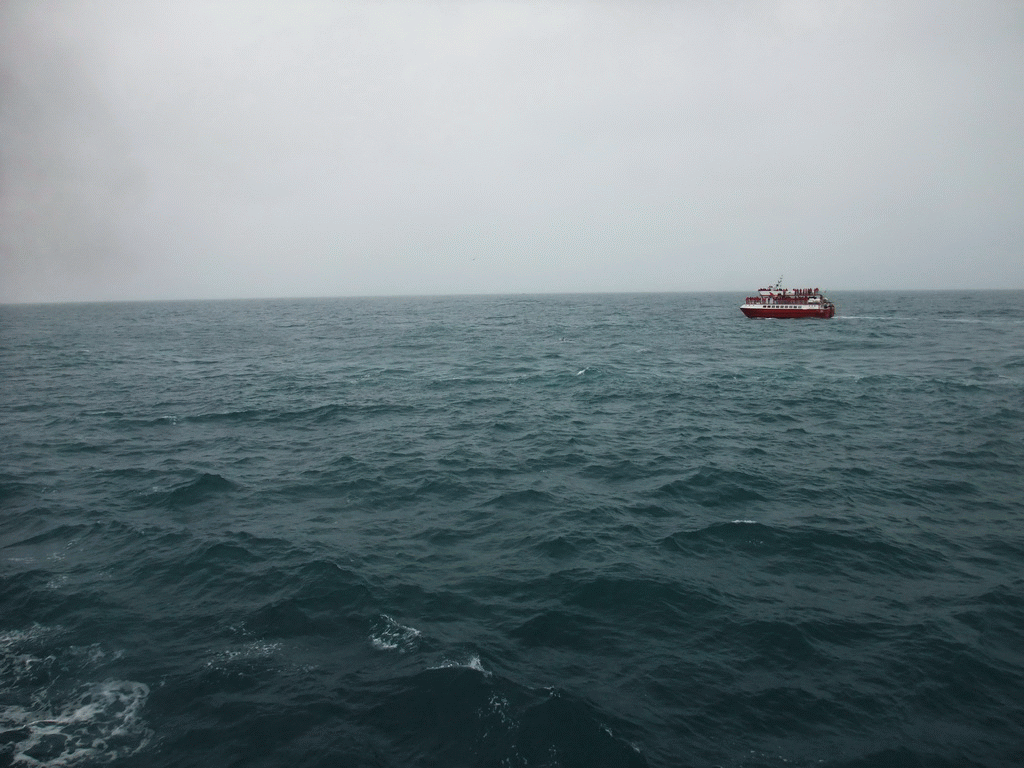 Whale Watching Tour Boat on the Atlantic Ocean, viewed from the Whale Watching Tour Boat