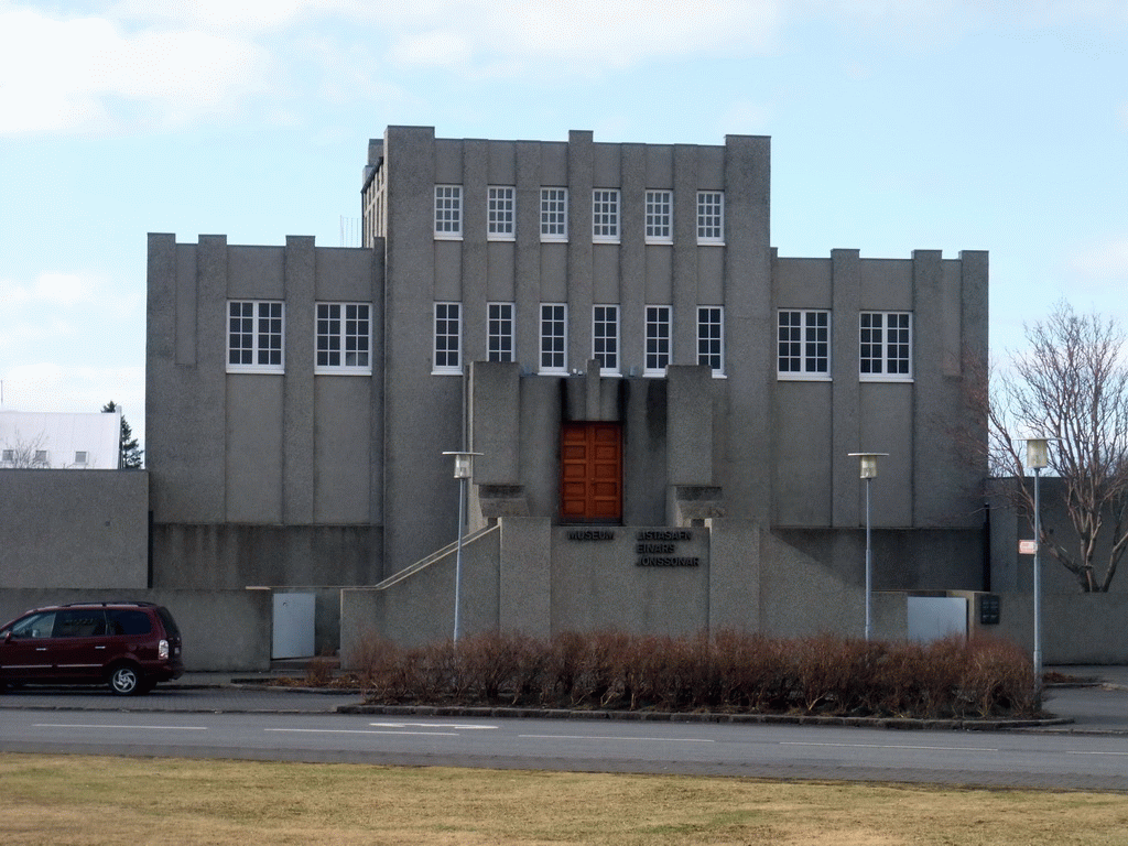 Front of the Einar Jónsson Museum at the Eiríksgata street