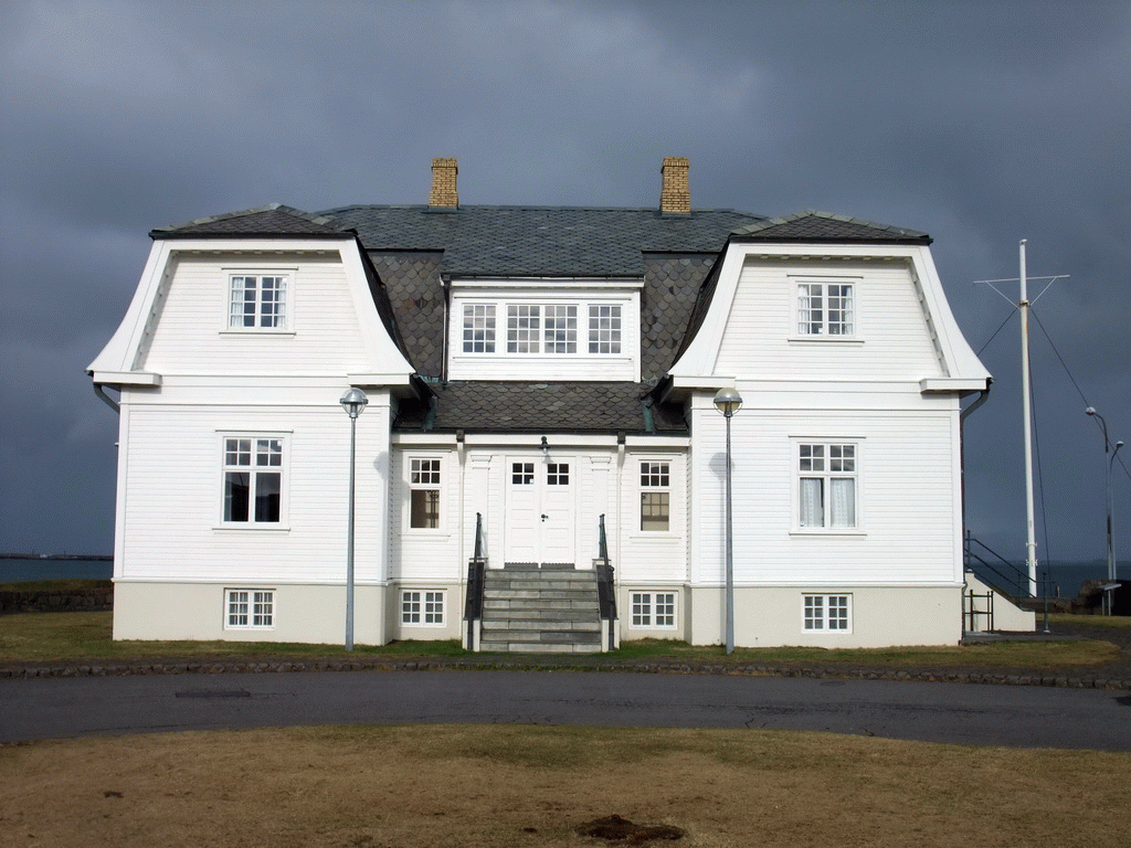 Front of the Höfði house at the Fjörutún park