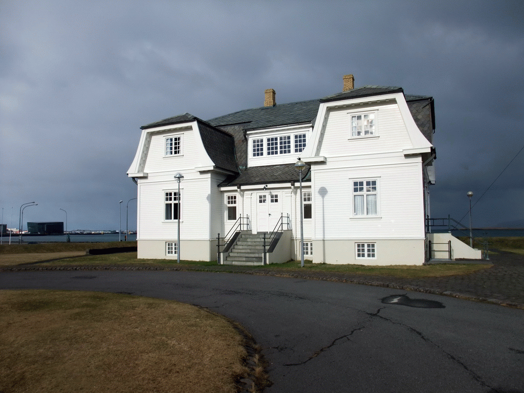 Front of the Höfði house at the Fjörutún park