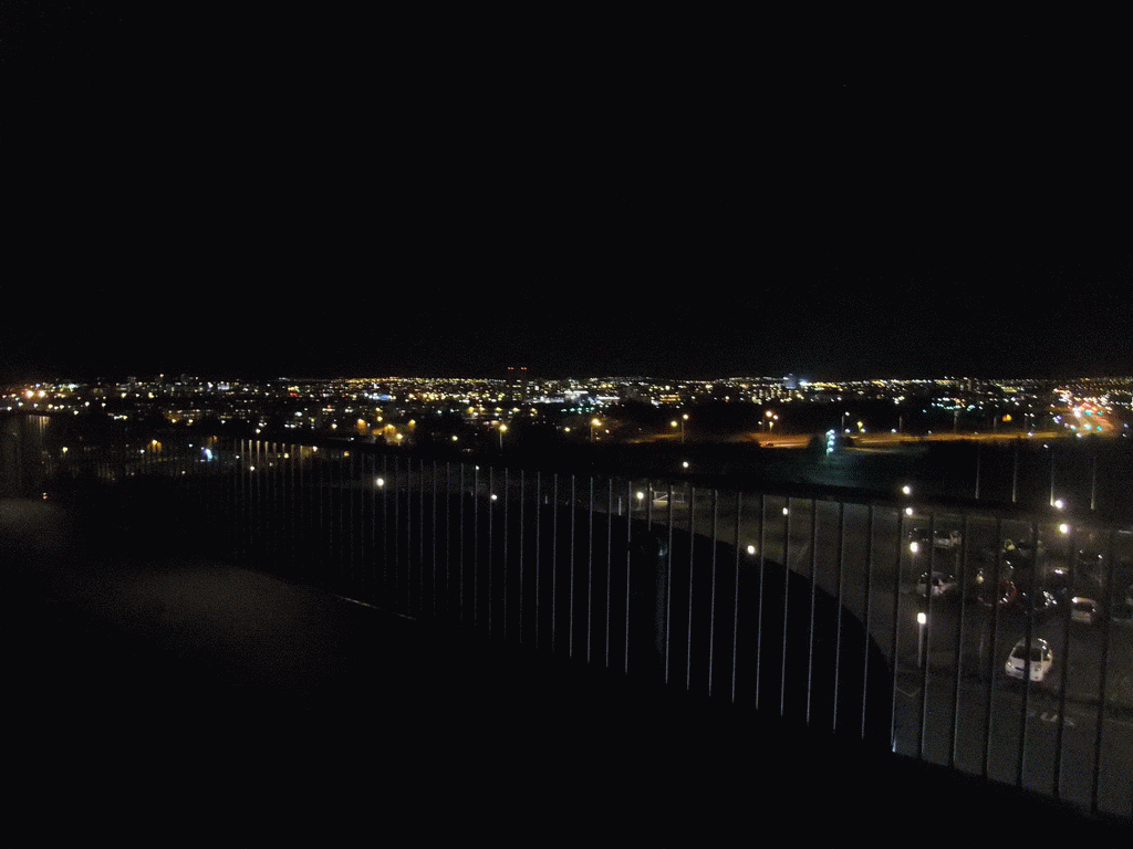 The northeast side of the city, viewed from the roof of the Perlan building, by night