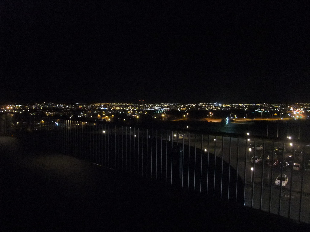 The northeast side of the city, viewed from the roof of the Perlan building, by night