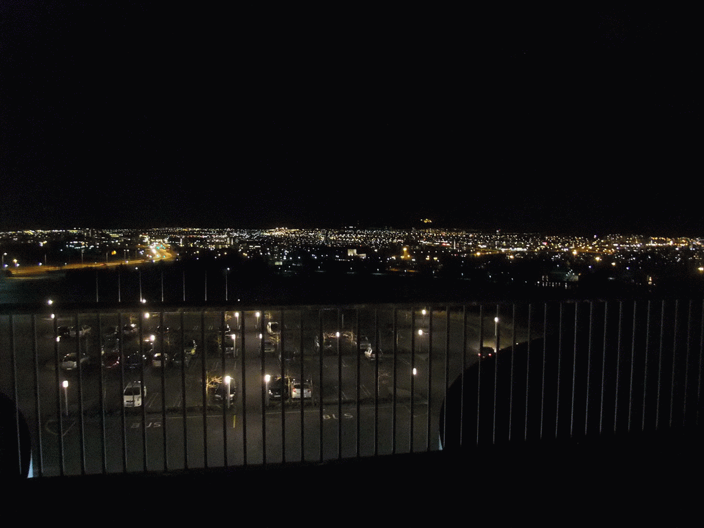 The east side of the city, viewed from the roof of the Perlan building, by night