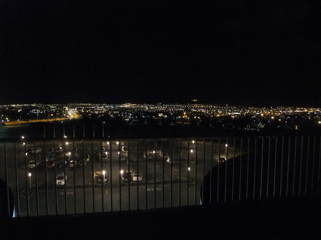 The east side of the city, viewed from the roof of the Perlan building, by night